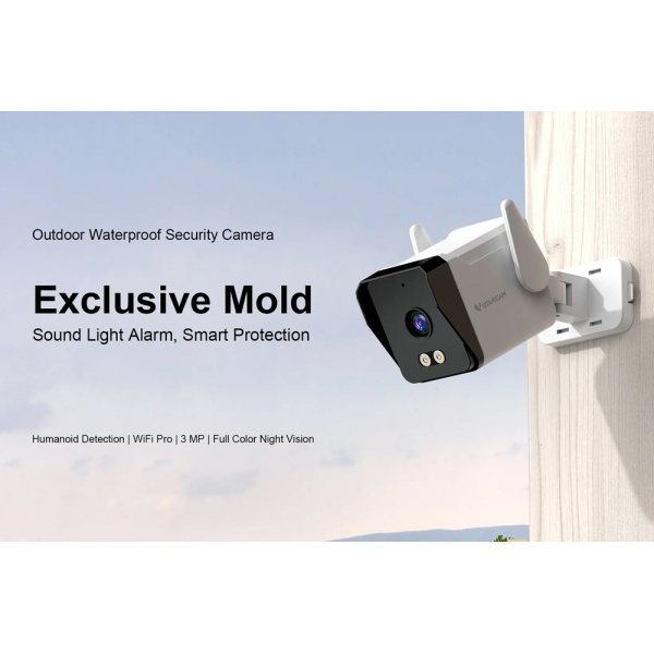 Alternative view of VSTARCAM smart κάμερα TS3, 3MP, WiFi, SD, IP66