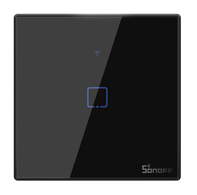 SONOFF smart διακόπτης ΤΧ-T3EU1C, αφής, Wi-Fi, μονός, μαύρος - Image 2