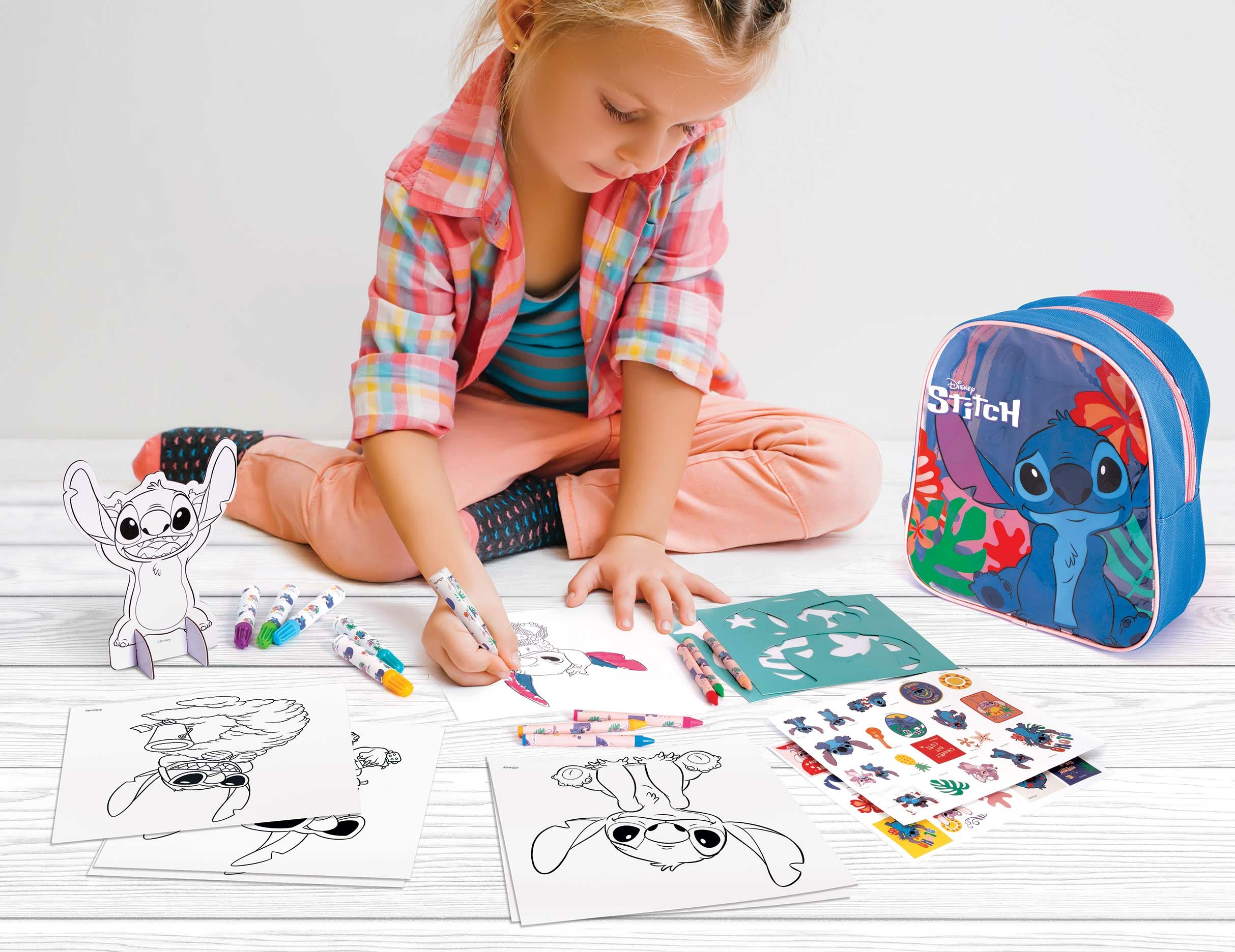 AS Σετ Ζωγραφικής Σε Backpack Disney Stitch Για 3+ Χρονών - Image 5