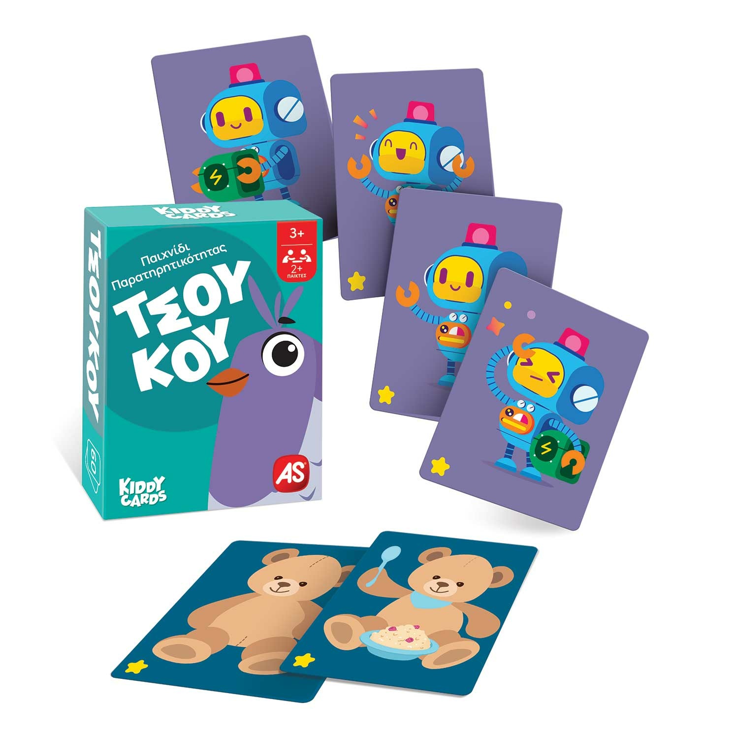 AS Games Παιχνίδια Με Κάρτες Kiddy Cards Μέμο - Σναπ! - ΤσούΚου - Μαύρος Γάτος Για 2+ Παίκτες - Image 4
