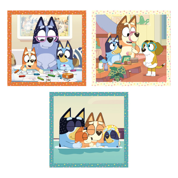 Alternative view of Clementoni Παιδικό Παζλ Super Color Bluey 3x48 τμχ