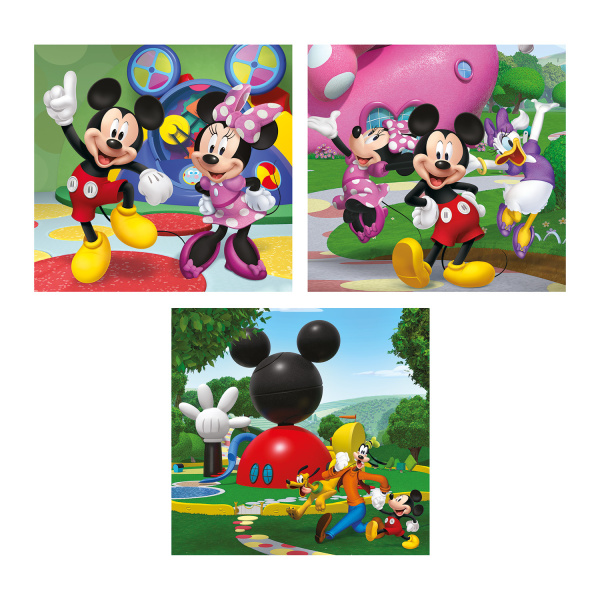 Alternative view of Clementoni Παιδικό Παζλ Super Color Disney Mickey Mouse Club House 3x48 τμχ