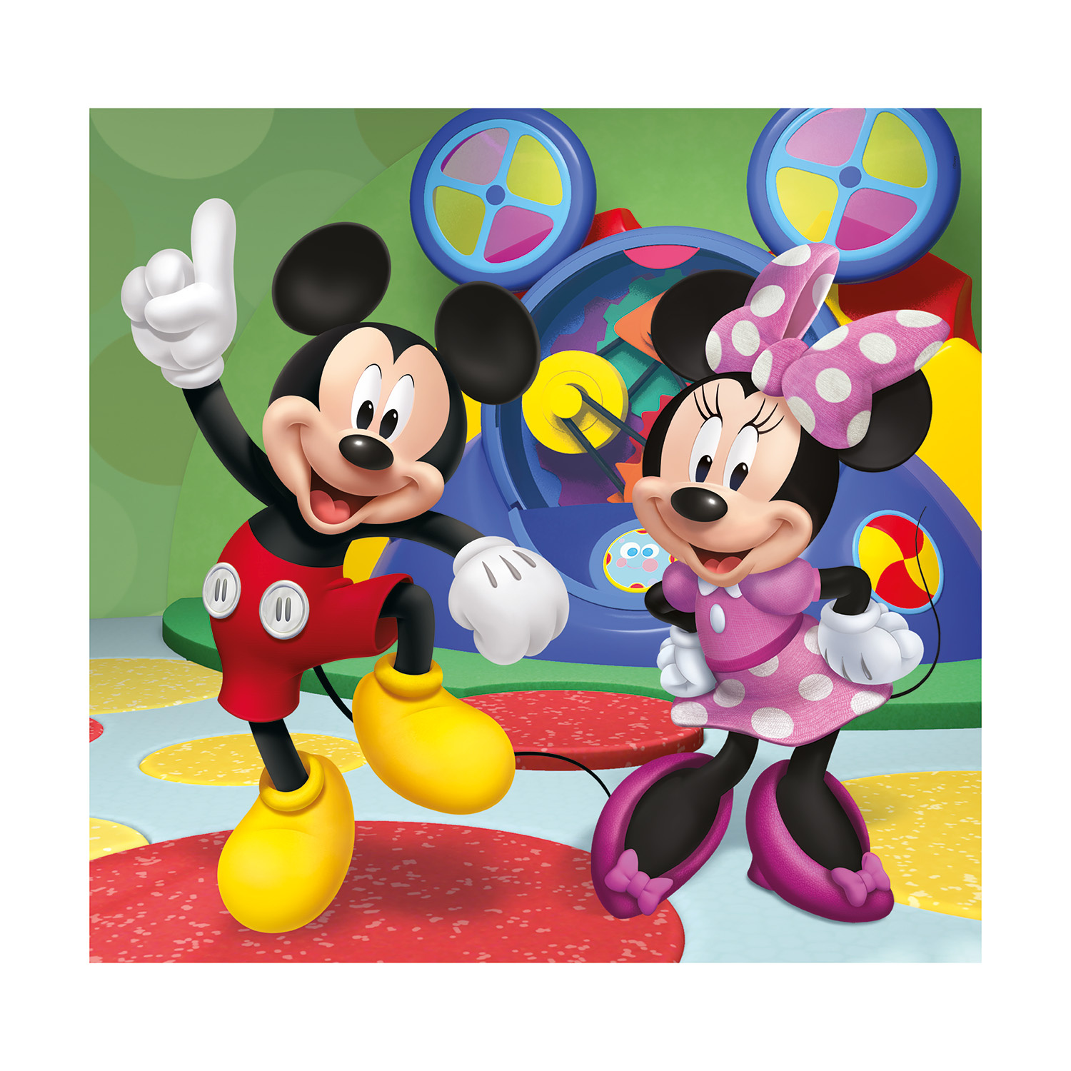 Clementoni Παιδικό Παζλ Super Color Disney Mickey Mouse Club House 3x48 τμχ - Image 3