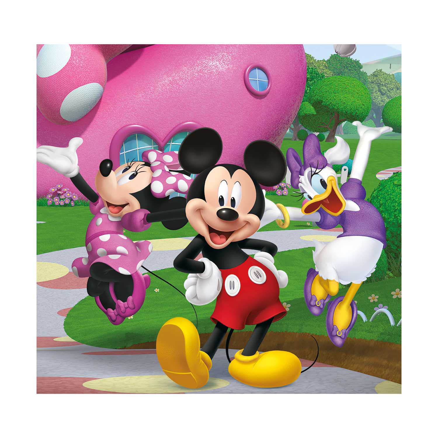 Clementoni Παιδικό Παζλ Super Color Disney Mickey Mouse Club House 3x48 τμχ - Image 4