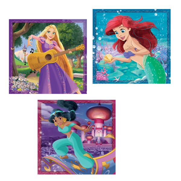 Alternative view of Clementoni Παιδικό Παζλ Super Color Disney Princess 3x48 τμχ