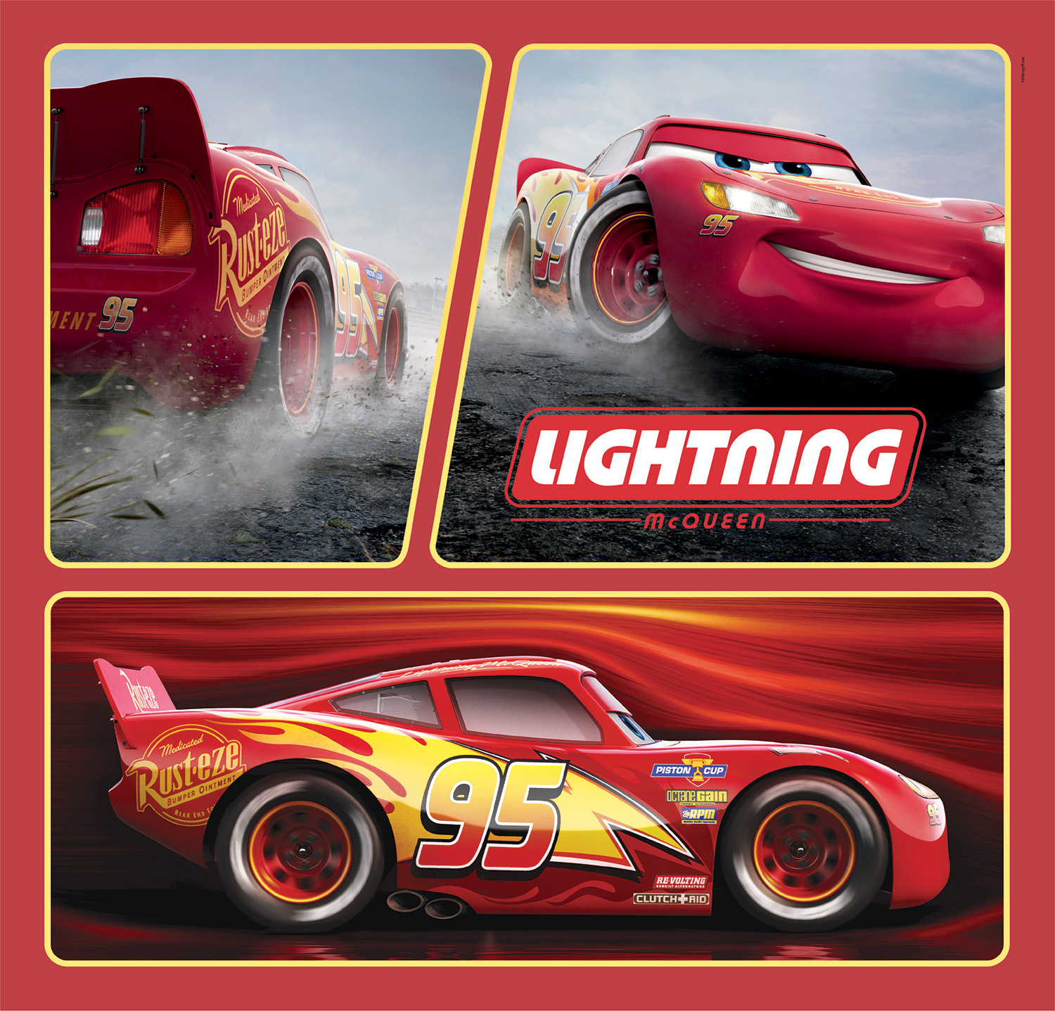 Clementoni Παιδικό Παζλ Super Color Disney Cars 3x48 τμχ - Image 3