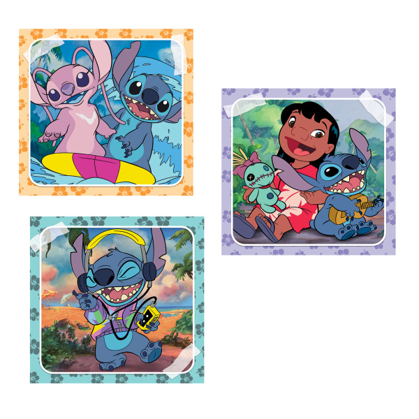 Alternative view of Clementoni Παιδικό Παζλ Super Color Disney Stitch 3x48 τμχ