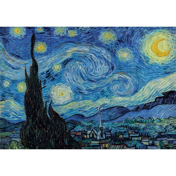 Alternative view of Clementoni Παζλ Museum Collection Van Gogh: Έναστρη Νύχτα 1000 τμχ - Compact Box