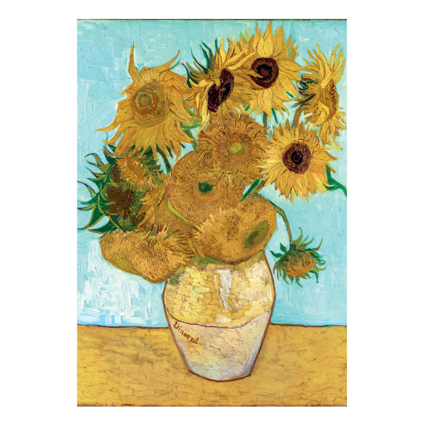 Alternative view of Clementoni Παζλ Museum Collection Vincent Van Gogh: Βάζο με 15 Ηλιοτρόπια 1000 τμχ - Compact Box