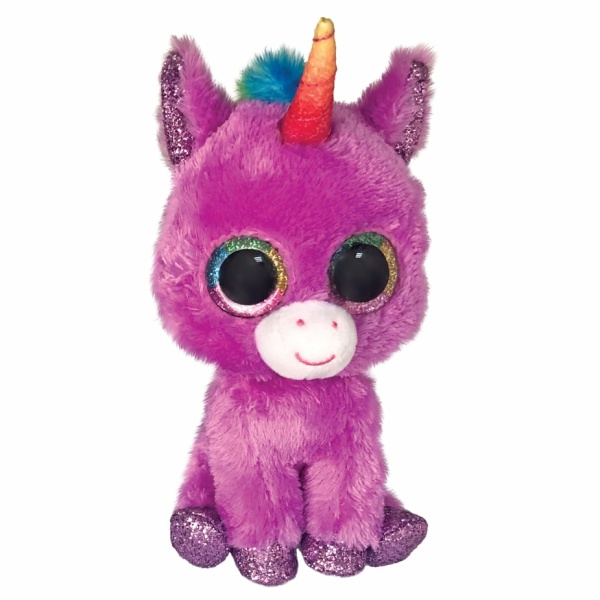 TY Beanie Boos Rosette Χνουδωτός Μονόκερος Μωβ 15εκ