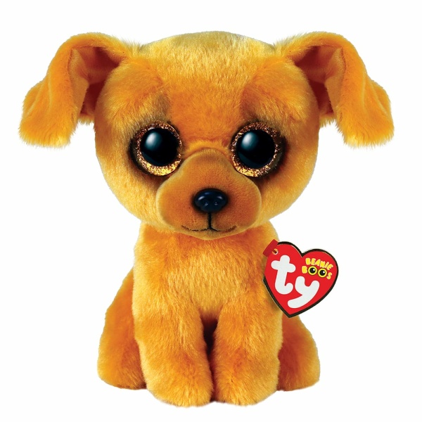 TY Beanie Boos Zuzu Χνουδωτό Σκυλάκι Καφέ 15εκ