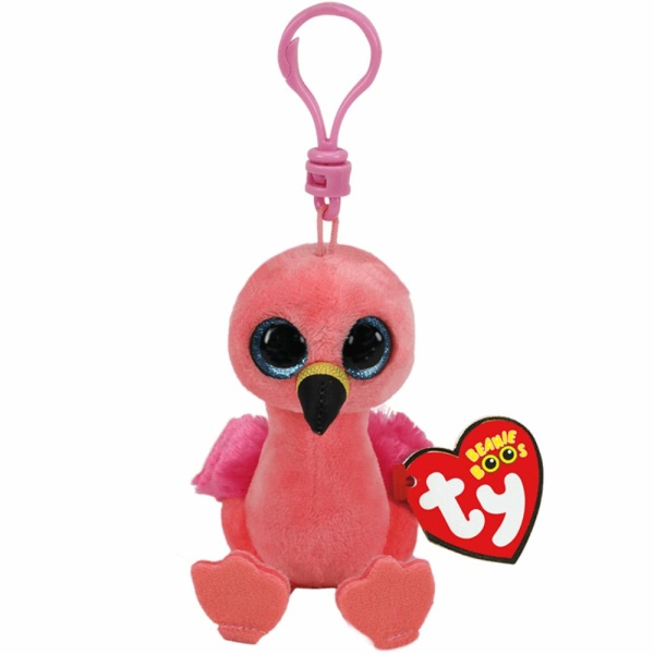 Alternative view of TY Beanie Boos Gilda Χνουδωτό Μπρελόκ Φλαμίνγκο Ροζ 8.5εκ