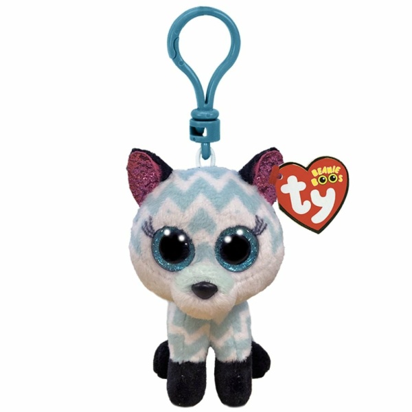 TY Beanie Boos Atlas Χνουδωτό Μπρελόκ Αλεπού Τιρκουάζ 8.5εκ