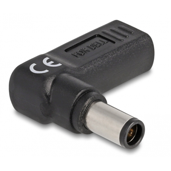 Alternative view of DELOCK αντάπτορας τροφοδοσίας laptop 60008, USB-C σε Dell 7.4x5mm, μαύρος