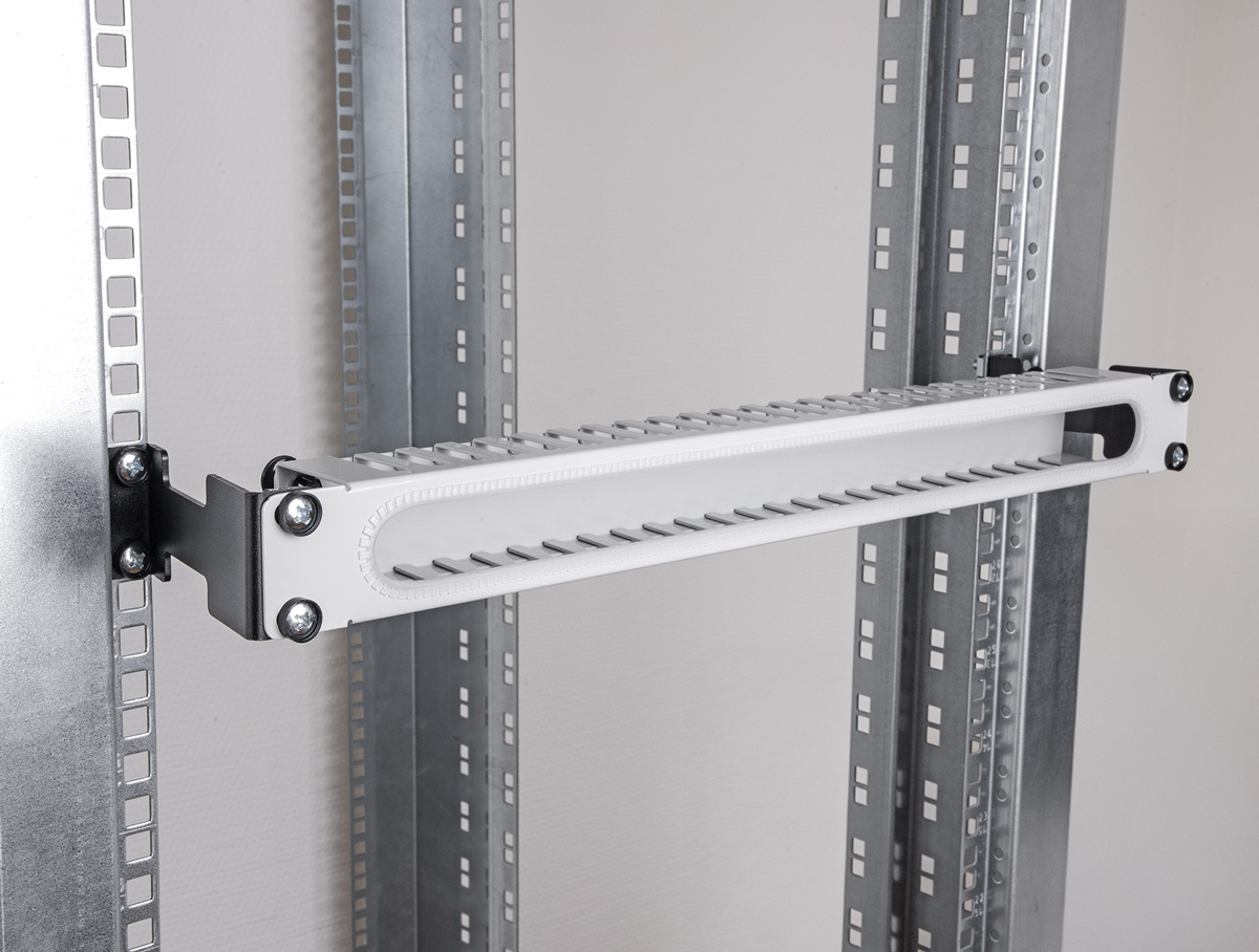 DELOCK αντάπτορας επέκτασης βάθους για rack 67272, έως 10cm, 1U, μαύρο - Image 2