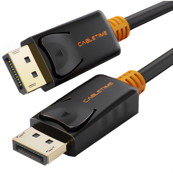 CABLETIME καλώδιο DisplayPort CT-AV585-01G, 4K/60Hz, 1.8m, μαύρο