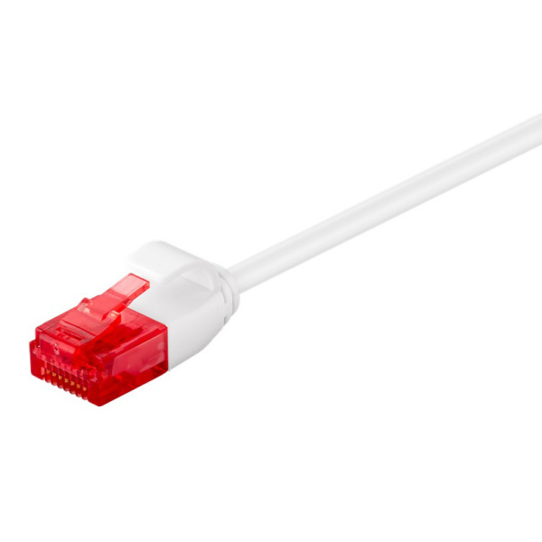 GOOBAY καλώδιο δικτύου 71549, CAT 6 U/UTP, slim, copper, 250MHz, 0.15m, λευκό