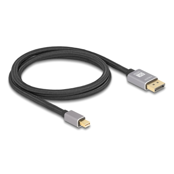 Alternative view of DELOCK καλώδιο mini DisplayPort σε DisplayPort 81091, 8K/60Hz, 32.4 Gbps, 1m, μαύρο