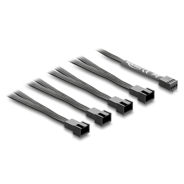 Alternative view of DELOCK καλώδιο 1x 4pin PWM σε 4x 4pin PWM 84540 για ανεμιστήρες, 40cm