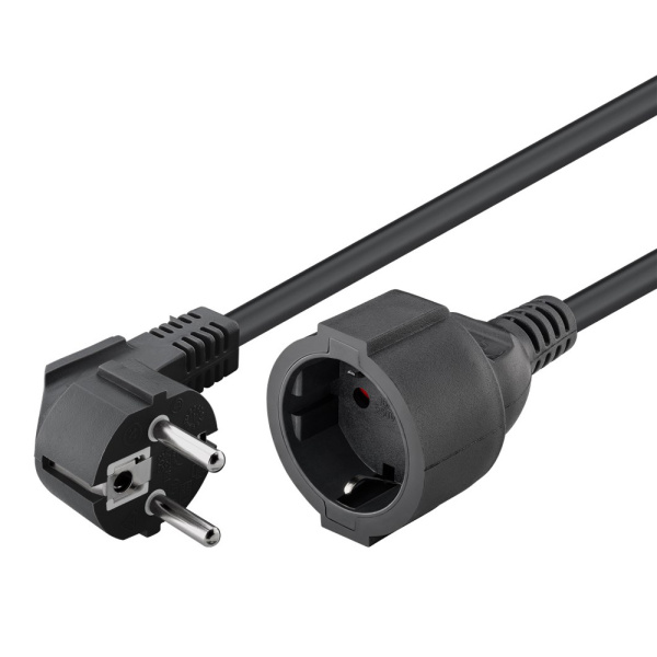 GOOBAY μπαλαντέζα προέκταση ρεύματος 93094, schuko, 3x 1.5mm², 5m, μαύρη