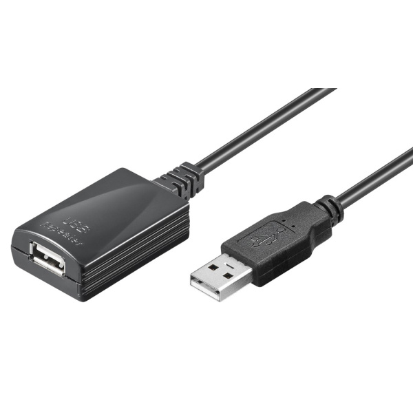 Alternative view of GOOBAY καλώδιο προέκτασης USB 95439, active, 480Mbps, 5m, μαύρο