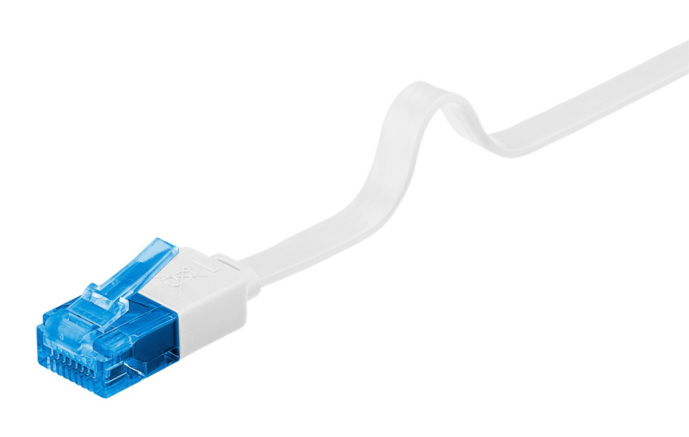 GOOBAY καλώδιο δικτύου 96314, CAT 6A U/UTP, flat, 500MHz, Copper, 1m, λευκό - Image 5