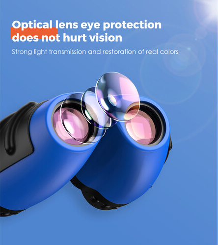 APEXEL κιάλια APS-PB8X21 για παιδιά, 8x zoom, Φ 21mm, μπλε - Image 3