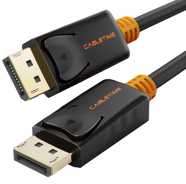 CABLETIME καλώδιο DisplayPort CT-AV585-01G, 4K/60Hz, 1m, μαύρο