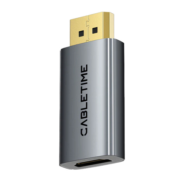 CABLETIME αντάπτορας DisplayPort σε HDMI CT-DMHF4K-AG3, 4K/30Hz, γκρι