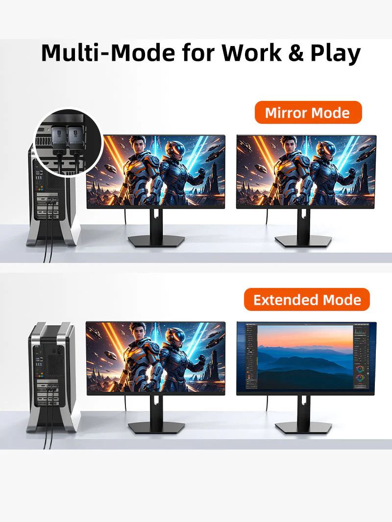 CABLETIME αντάπτορας DisplayPort σε HDMI CT-DMHF4K-AG6, 4K/60Hz, γκρι - Image 5