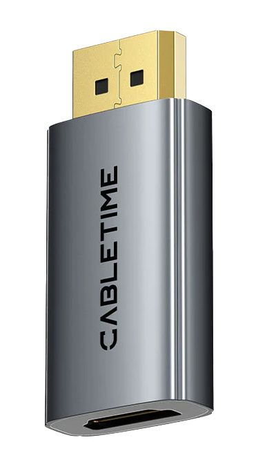 CABLETIME αντάπτορας DisplayPort σε HDMI CT-DMHF4K-AG6, 4K/60Hz, γκρι
