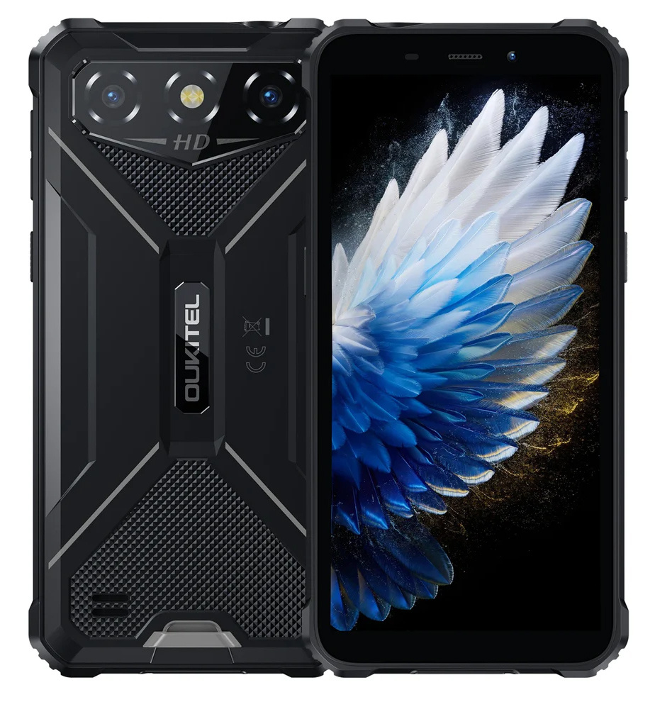 OUKITEL smartphone G3, 6", 4/128GB, 6300mAh, IP68/IP69K/MIL-STD 810H, μαύρο