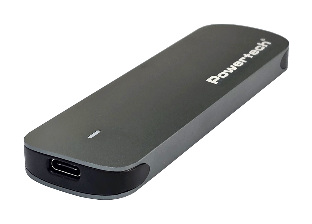 POWERTECH θήκη για M.2 SATA/NVMe SSD PT-1375, 10Gbps, γκρι - Image 2