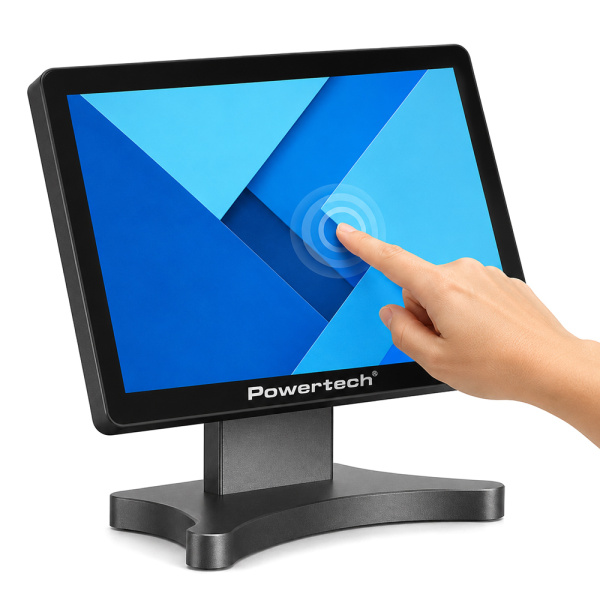 Alternative view of POWERTECH οθόνη αφής PT-1632, LCD, 15" 1024x768p, HDMI/VGA, μαύρη
