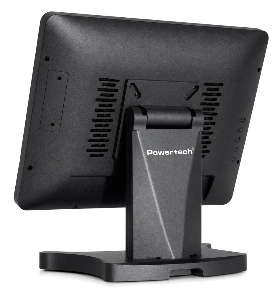 POWERTECH οθόνη αφής PT-1632, LCD, 15" 1024x768p, HDMI/VGA, μαύρη - Image 3
