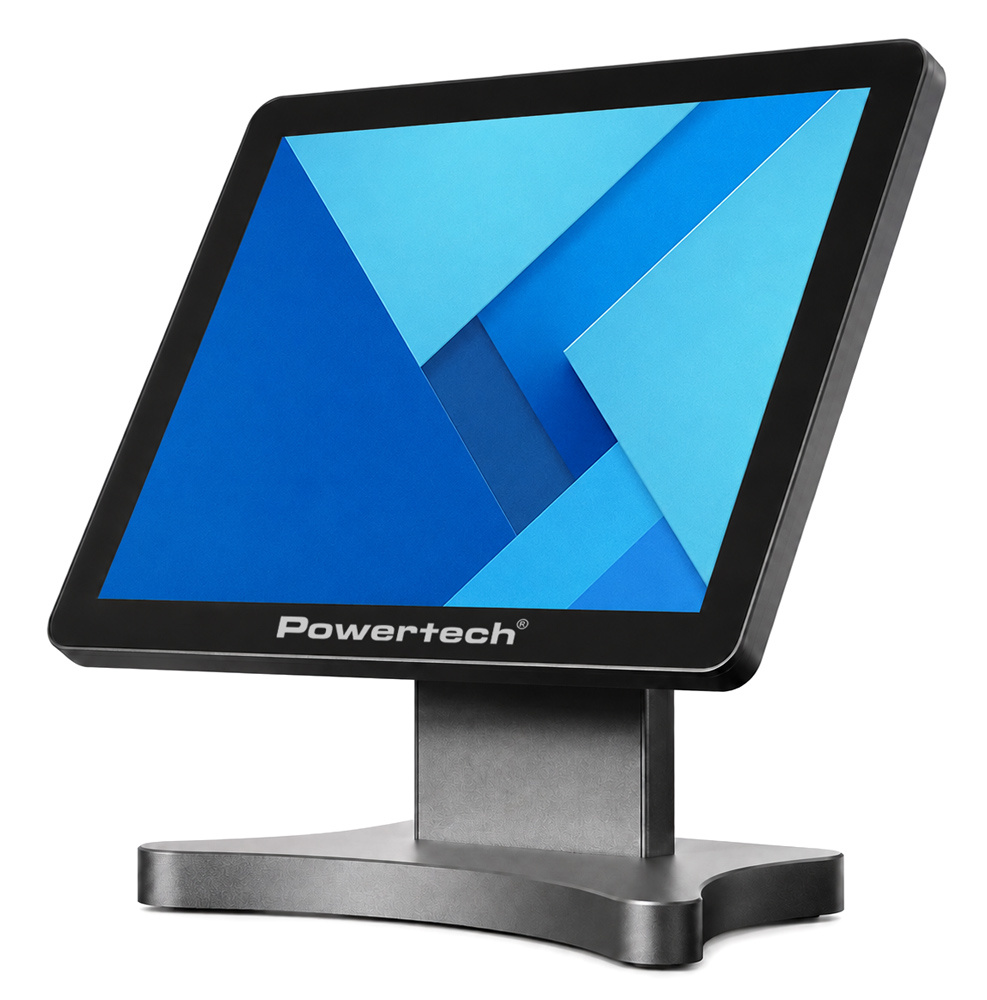 POWERTECH οθόνη αφής PT-1632, LCD, 15" 1024x768p, HDMI/VGA, μαύρη
