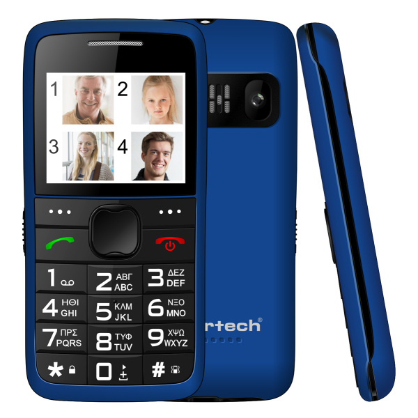 Alternative view of POWERTECH κινητό τηλέφωνο Sentry Eco V2, dual SIM, πλήκτρο SOS, μπλε