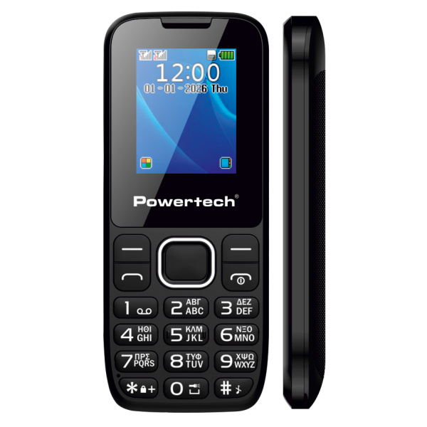 Alternative view of POWERTECH κινητό τηλέφωνο Milly Small III, 1.77", dual SIM, χωρίς κάμερα, μαύρο
