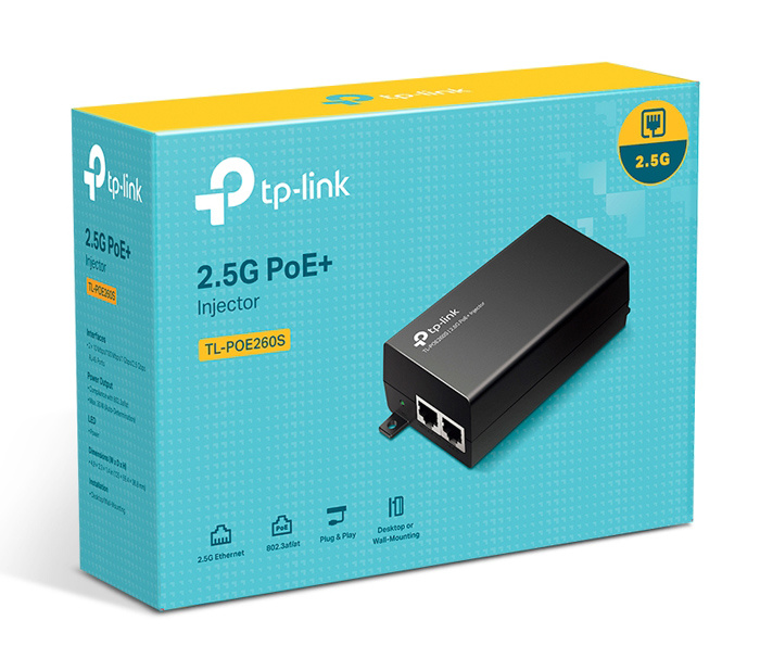 TP-LINK 2.5G PoE+ Injector TL-POE260S, IEEE 802.3af/at, Ver. 1.0 - Image 6
