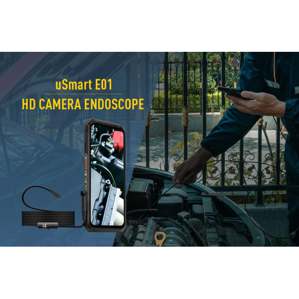 Alternative view of ULEFONE ενδοσκοπική κάμερα E01 για uSmart βύσμα, 1MP, IP67