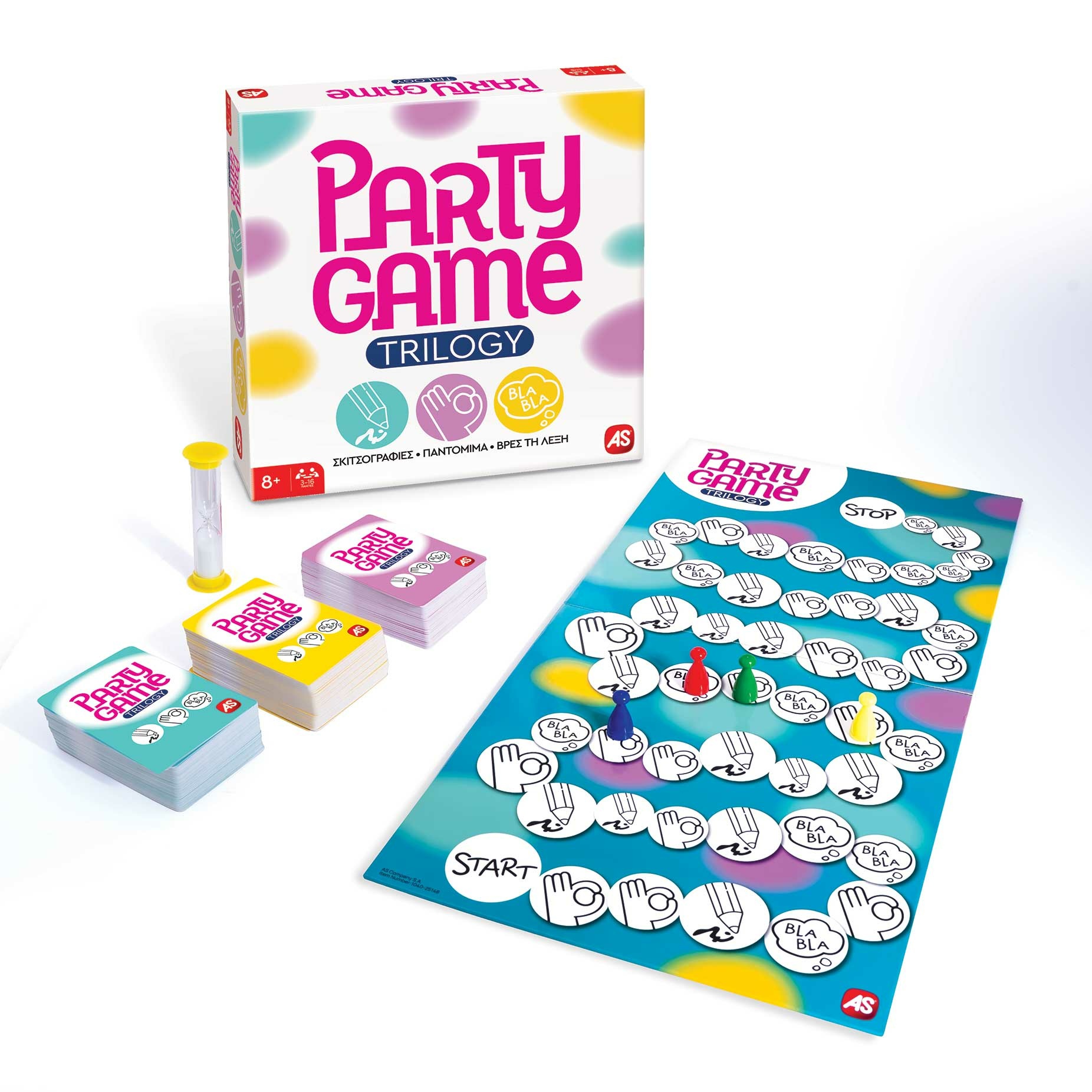 AS Games Επιτραπέζιο Παιχνίδι Party Game Trilogy Για Ηλικίες 8+ Χρονών Και 3-16 Παίκτες - Image 4