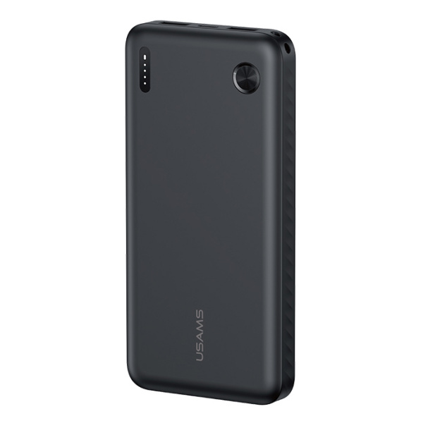 USAMS power bank CD253, 2x θύρες εξόδου, 10000mAh, 10W, μαύρο