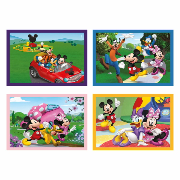 Alternative view of Clementoni Παιδικό Παζλ 4 in 1 Super Color Disney Mickey Mouse Club House 12-16-20-24 τμχ