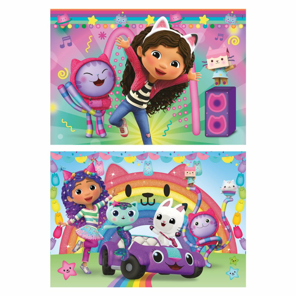 Alternative view of Clementoni Παιδικό Παζλ Super Color DreamWorks Gabby's Dollhouse 2x60 τμχ