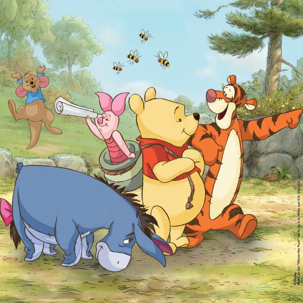 Alternative view of Clementoni Παζλ Super Color  Winnie The Pooh  3x48 τμχ