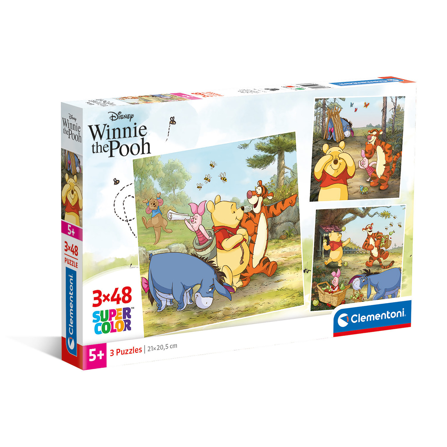 Clementoni Παζλ Super Color Winnie The Pooh 3x48 τμχ