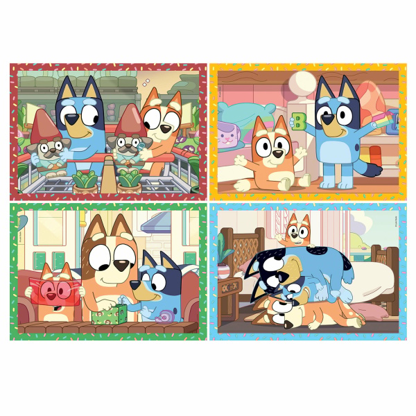 Alternative view of Clementoni Παιδικό Παζλ 4 in 1 Super Color Bluey 12-16-20-24 τμχ
