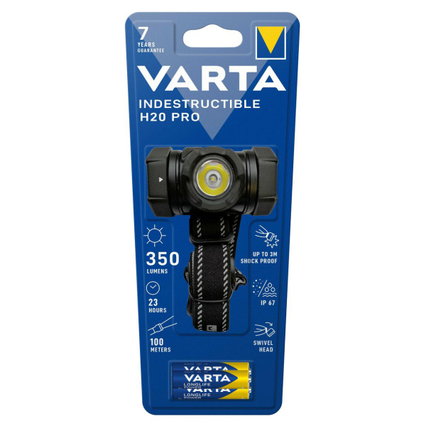 Alternative view of VARTA LED φακός κεφαλής Indestructible H20 Pro, 350lm, IP67, μαύρος