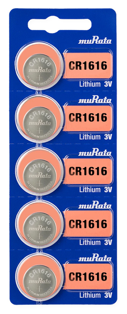MURATA μπαταρίες λιθίου CR1616, 3V, 5τμχ
