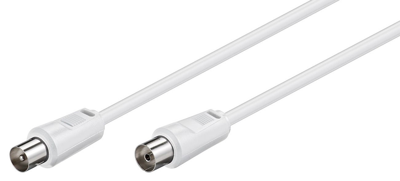 GOOBAY καλώδιο κεραίας αρσενικό σε θηλυκό 50125, <70 dB, CCS, 20m, λευκό - Image 2